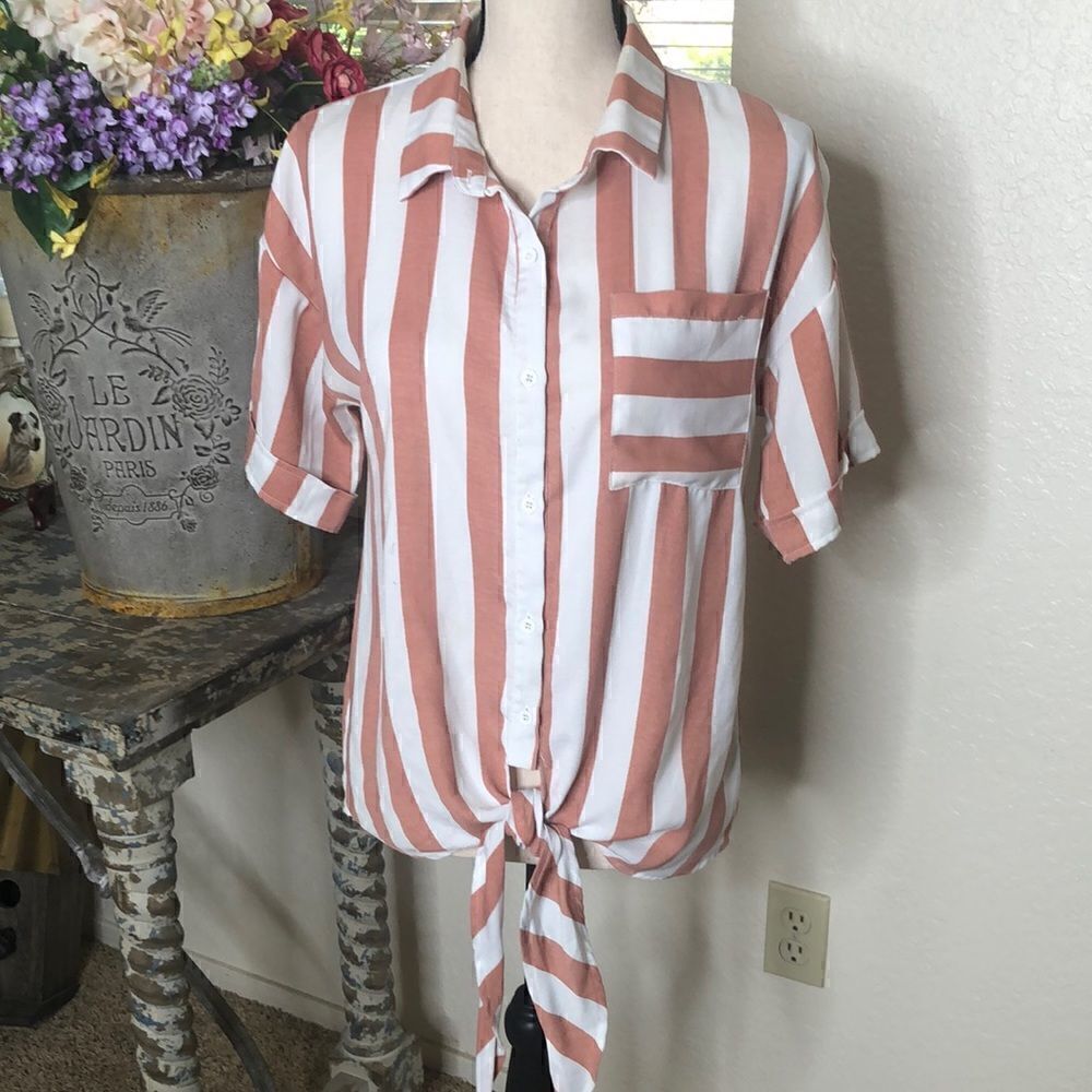 Roolee Light Rust and Ivory Normcore Top